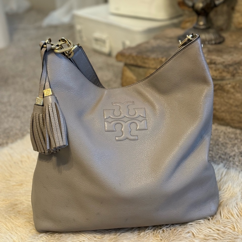 Tory Burch Leather Hobo Bag